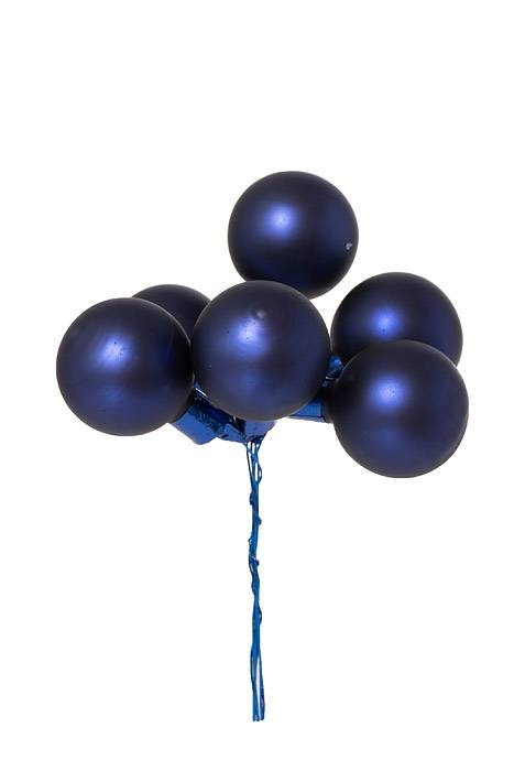 35mm Matte Glass Ball Royal Blue Pkg/72