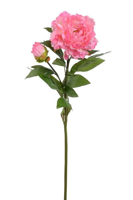 29.5" Silk Peony Spray W/bud Pink