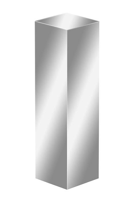 13.5" X 13.5" X 47.5" Mirror Box Stand