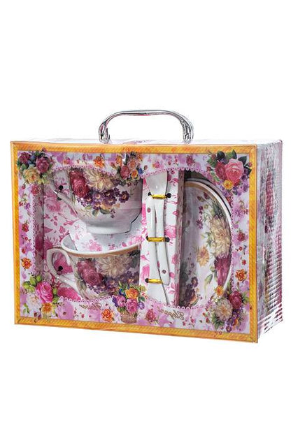 Ceramic Cup/saucer/spoon 2/set