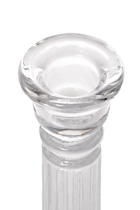 6" Glass Candle Holder Clear