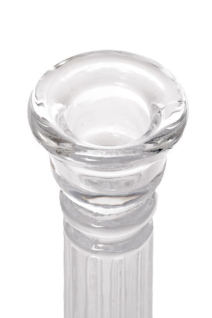 6" Glass Candle Holder Clear
