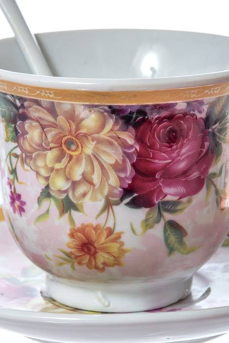 Ceramic Cup/saucer/spoon 2/set