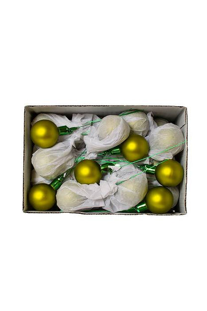 40mm Matte Glass Ball Apple Green Pkg/48