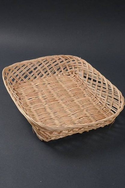 16.5" X 13.5" X 3.5" Rectangular Willow Tray Natural