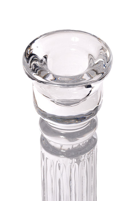 10" Glass Candle Holder Clear