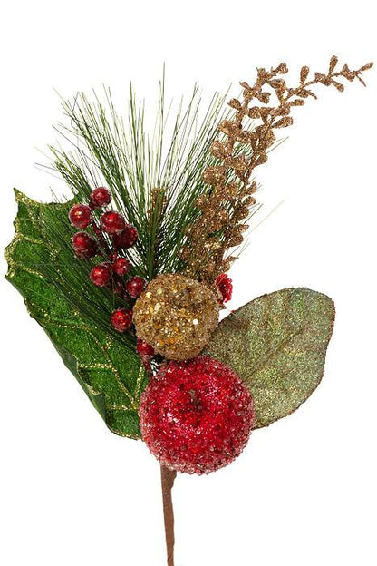 15" Beaded Pomegranate/apple/berry Pick Rdgg