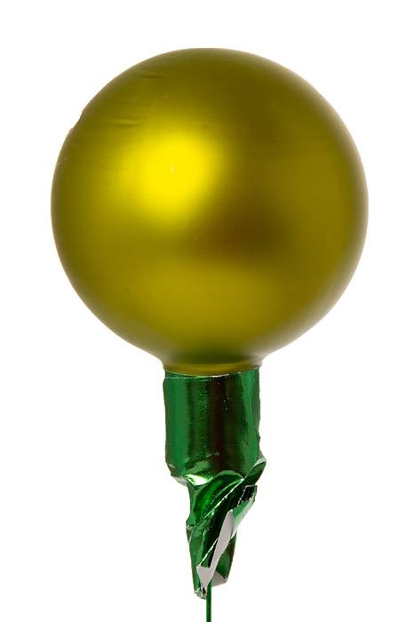 40mm Matte Glass Ball Apple Green Pkg/48