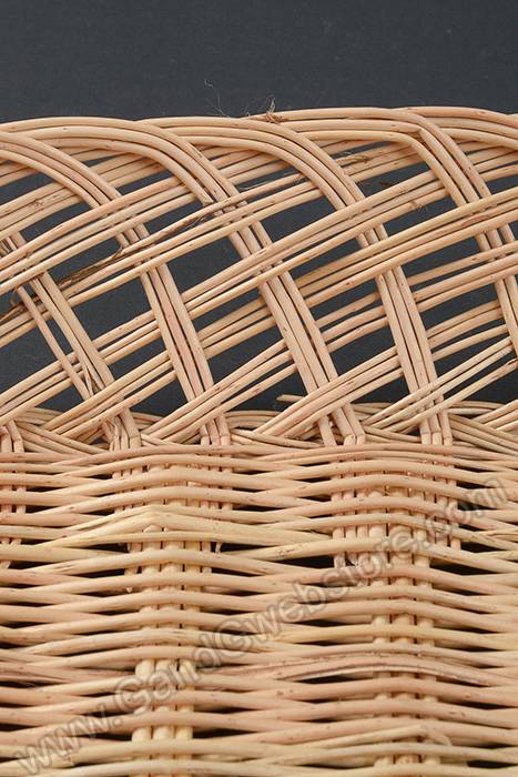 16.5" X 13.5" X 3.5" Rectangular Willow Tray Natural