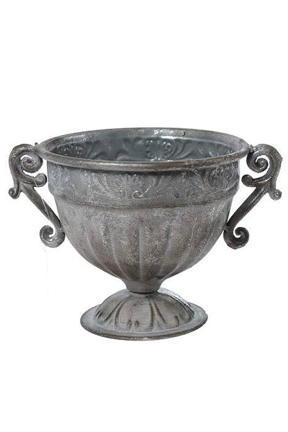 8" X 7" Metal Trophy Urn Silver