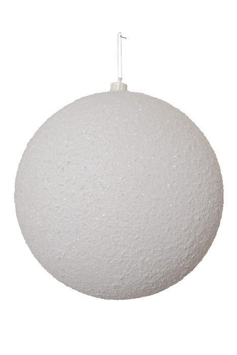 300Mm SnowBall Ball Ornament White/Snow