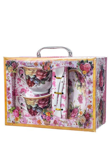 Ceramic Cup/saucer/spoon 2/set