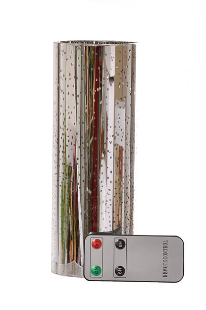 3&quot; X 8&quot; Mercury Glass Candle Holder (Silver)