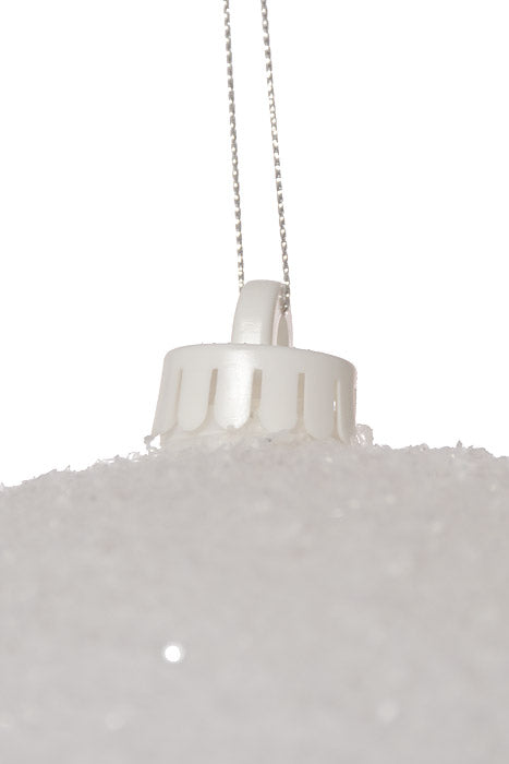 300Mm SnowBall Ball Ornament White/Snow