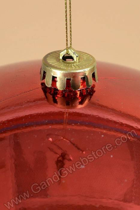 250mm Shiny Plastic Ball Red