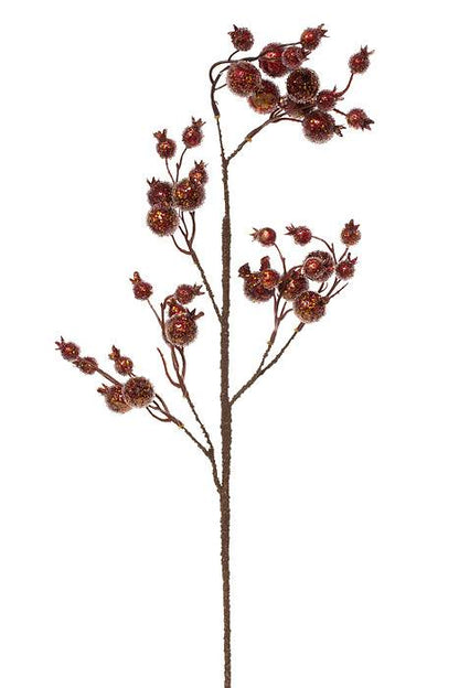 29" Antique Metal Beaded Pomogranite Spray Anrd