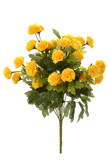 18&quot; Silk Mum Bush Yellow