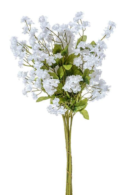 19" Silk Double Babybreath  White Pkg/6