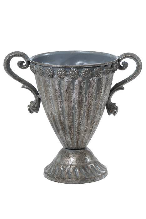 5" X 7" Metal Trophy Urn Silver