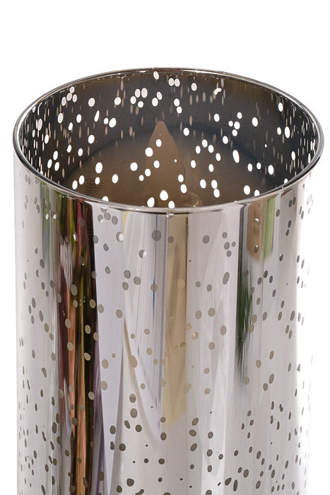 3&quot; X 8&quot; Mercury Glass Candle Holder (Silver)