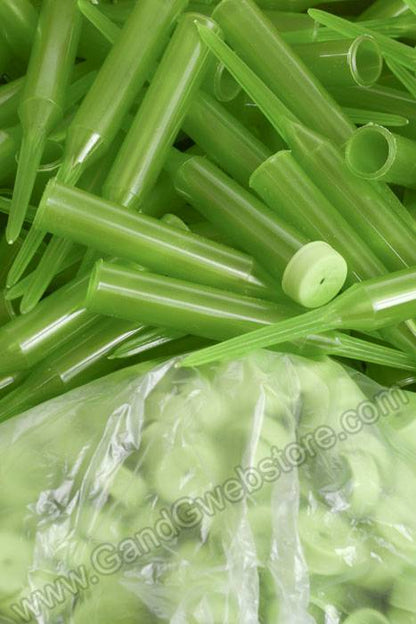 5" Plastic Water Tube (Green) Pkg/1000