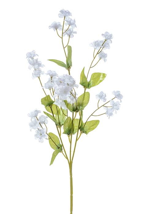 19" Silk Double Babybreath  White Pkg/6