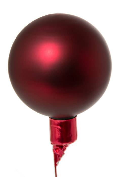 50mm Matte Glass Ball Burgundy Pkg/24