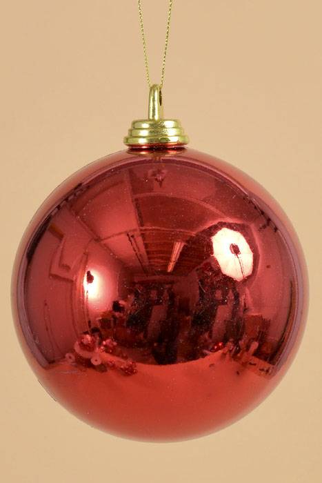 150mm Shiny Plastic Ball Red