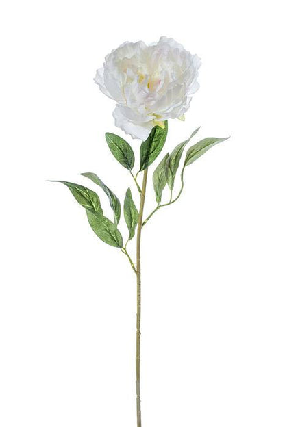 29" Silk Peony Spray Cream