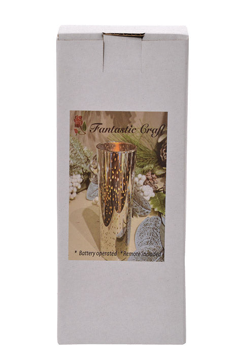 2&quot; X 5&quot; Mercury Glass Candle Holder (Silver)