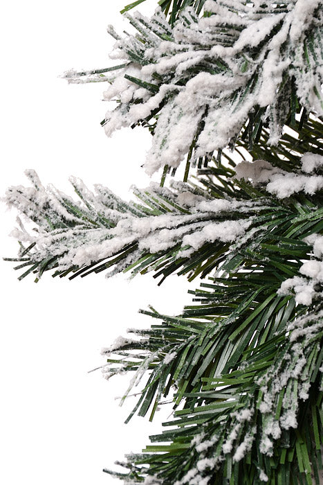 9Ft Snowy Pine Garland Green