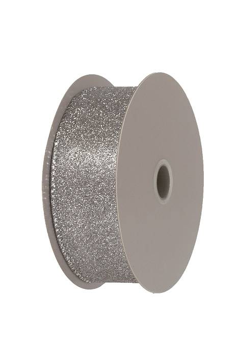 1.5 X 10 Yds All Flat Glitter Dark Silver