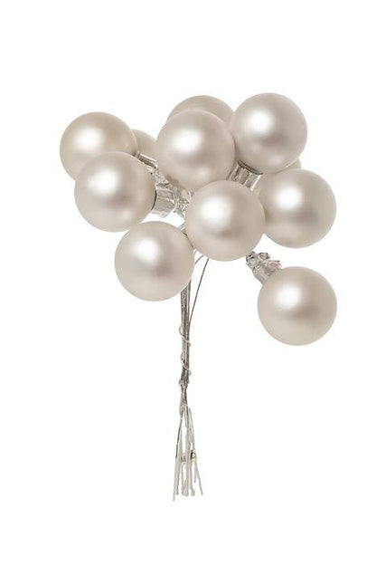 25mm Matte Glass Ball Silver Pkg/144