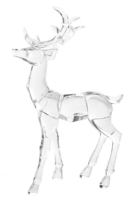12" Acrylic Reindeer Clear