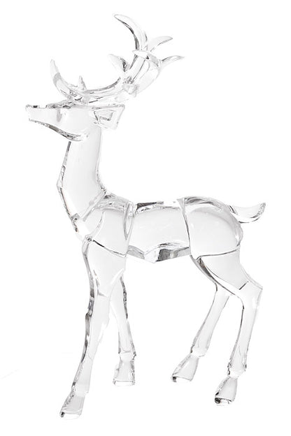 12" Acrylic Reindeer Clear