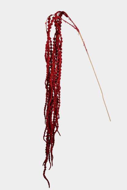 49" Artificial Amaranthus Hanging Spray Dark Red