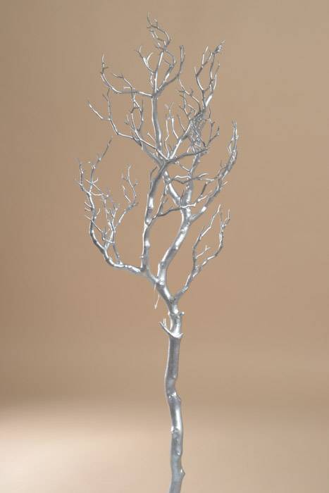 36" Coral Branch Silver