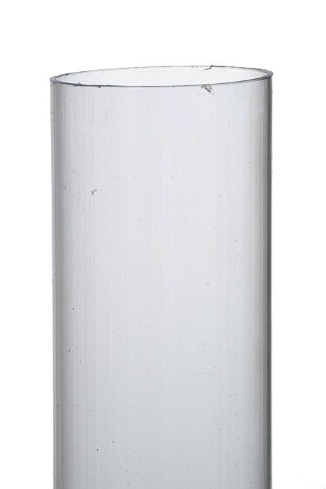 10" Plastic Tube Clear Pkg/6