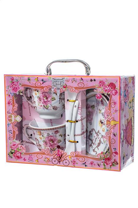 Ceramic Cup/saucer/spoon 2/set