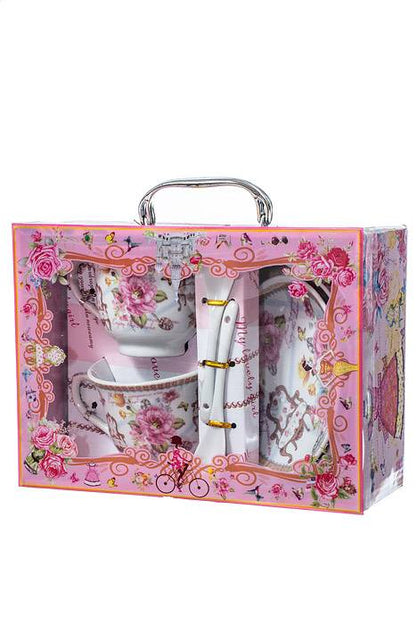 Ceramic Cup/saucer/spoon 2/set