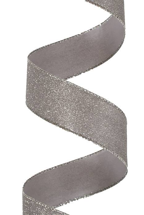 1.5 X 10 Yds All Flat Glitter Dark Silver