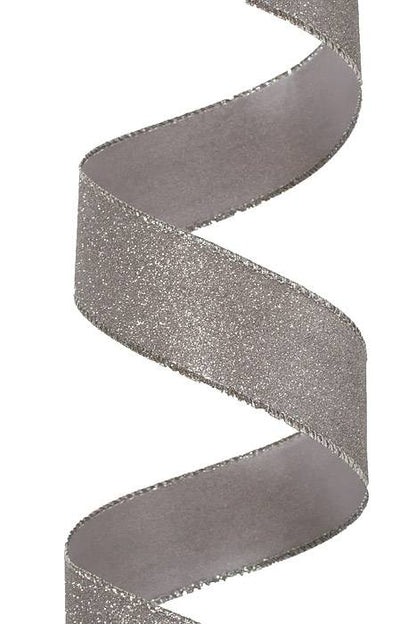 1.5 X 10 Yds All Flat Glitter Dark Silver