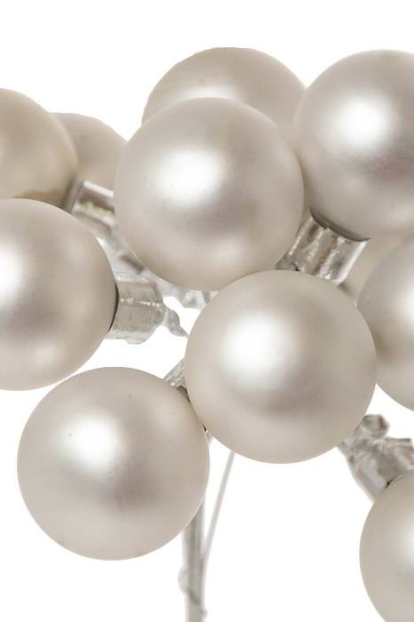 25mm Matte Glass Ball Silver Pkg/144