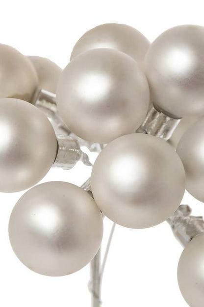 25mm Matte Glass Ball Silver Pkg/144