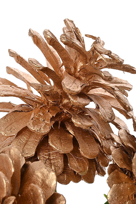 2.5" Pinecone With Tip Pick Gold Pkg/12