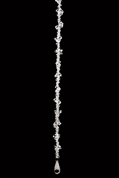 31.5" Crystal Hanging Ornament Clear