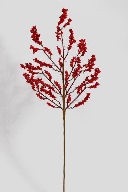 31" Metallic Berry Spray Red