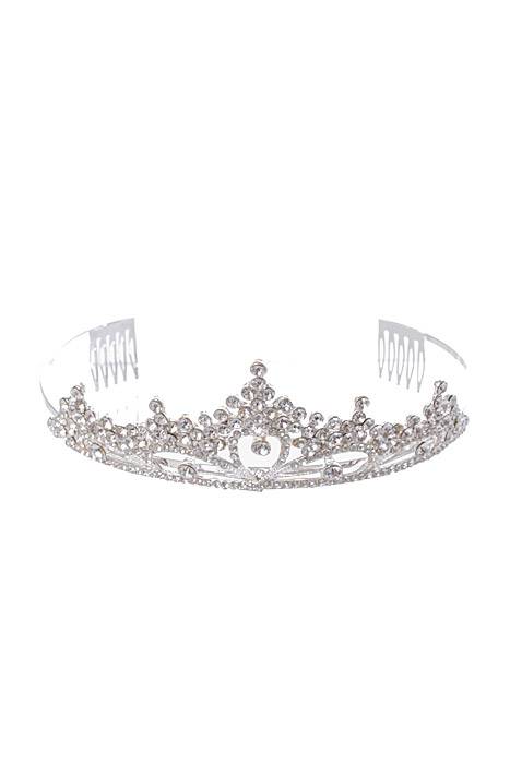 2" Rhinestone Tiara Silver