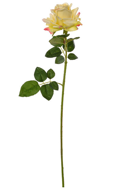 24.5" Silk Rose Spray Yellow