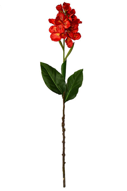 48" Silk Canna Lily Spray Red